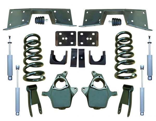 1999-06 シボレー シルバラード 2WD フロント5 /リア7 ローダウンキット